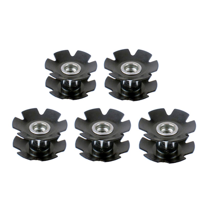 JooFn Cycling Mountain Road Bike Bicycle Headset Star Nut for Fork 1-1/8 Inch (Pack of 5) - Image 1